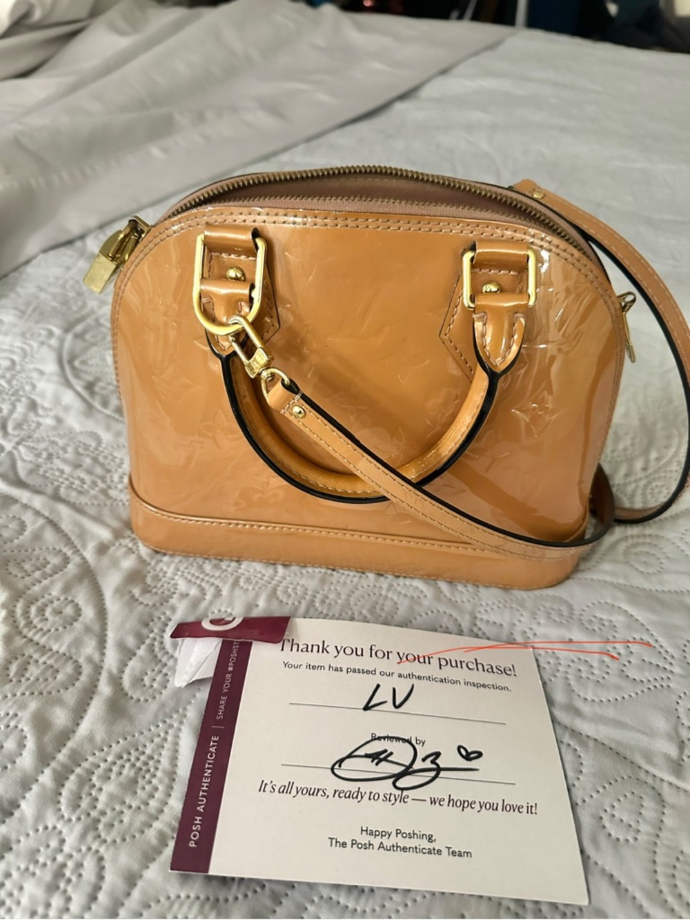 Louis Vuitton Vernis Alma Bb crossbody handbag